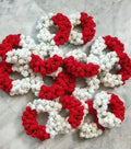 Red & White Crochet Gajray 🌹🤍