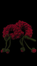 Red Flower Crochet Gajray with Latkan ❤️🌹