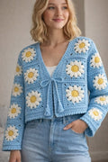 Granny Square Crochet Cardigan 🧶✨