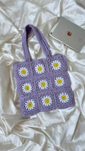 Crochet Granny Square Tote Bag