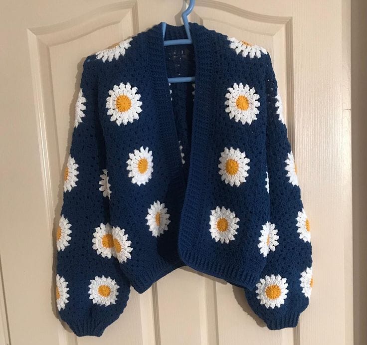 Granny Square Crochet Cardigan 🧶✨